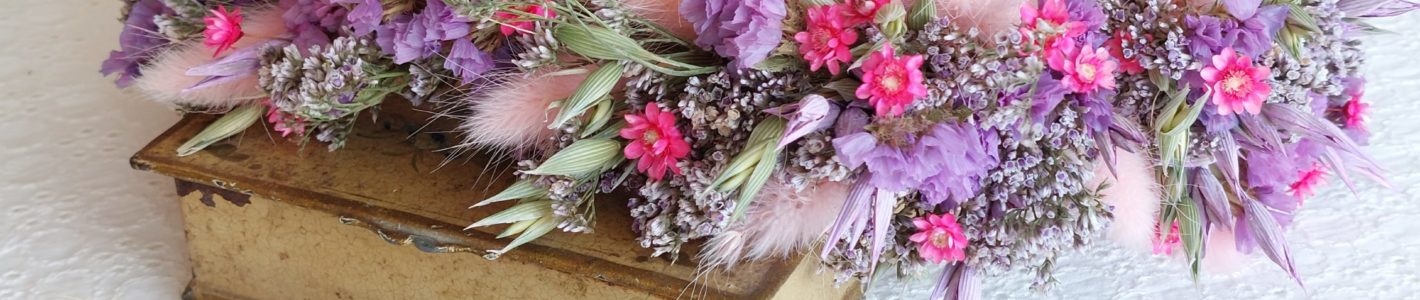 Sœurettes - Couronne de tête en fleurs séchées