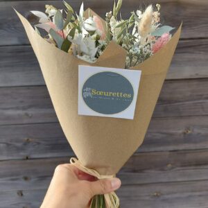 Bouquet de fleurs séchées taille S Sœurettes, atelier de création à Pacé